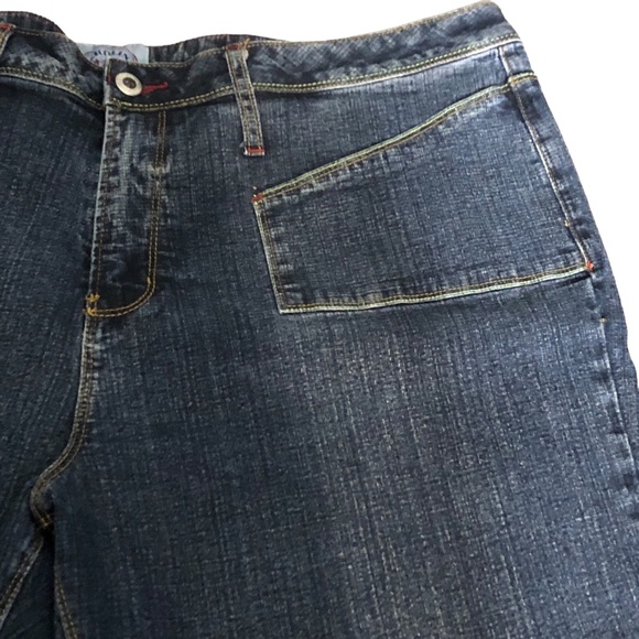 Vintage Carolina Blue Women's Denim Stretch Denim Capri Pants Size 18 - Picture 4 of 5